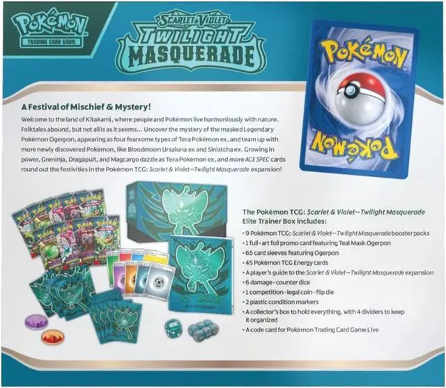 Alt view image 3 of 7 - Pokemon TCG: Scarlet & Violet - Twilight Masquerade Elite Trainer Box