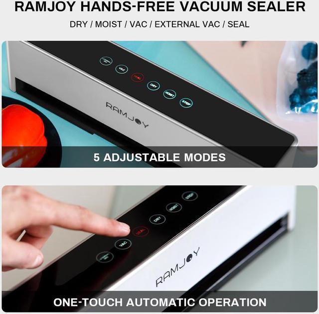 Hands-Free Food Sealer Automatic Vacuum Sealer OneTouch Operation