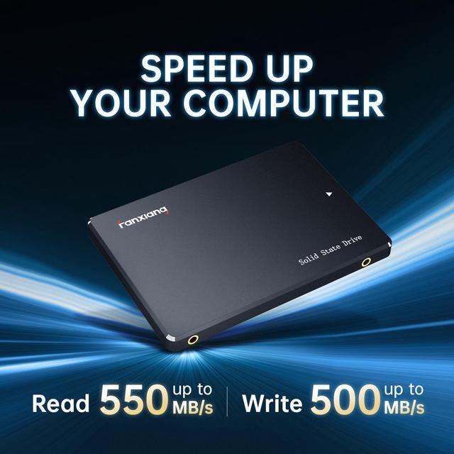 Alt view image 2 of 7 - fanxiang 256GB SSD SATA III 2.5" Internal Solid State Drive , 3D NAND TLC, Up to 550MB/s, Compatible with Laptops and PC Desktops