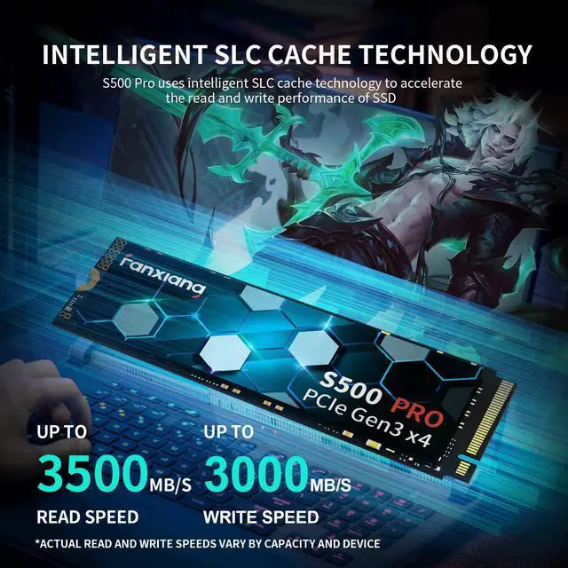 Alt view image 2 of 7 - fanxiang M.2 SSD 256GB 2280 NVMe SSD TLC PCIe 3.0 Internal Solid State Drive, Up to 2800MB/s 160TBW