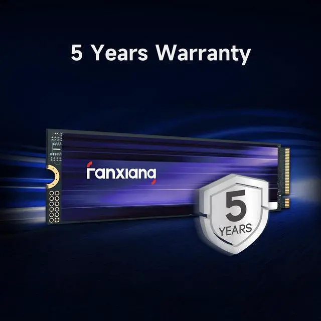 Alt view image 6 of 6 - fanxiang M.2 SSD 1TB NVMe 2280 PCIe Gen 4 Up to 7300MB/s TLC Internal Gaming SSD, Compatible with PS5, Laptops, Aluminum Graphene Heatsink(S880)