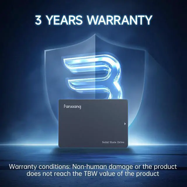 Alt view image 4 of 7 - fanxiang S102 Pro 500GB SSD SATA III 6Gb/s 2.5" SSD Internal Solid State Drive, Read Speed up to 560MB/s, Aluminum Shell, Compatible with Laptop and PC Desktops