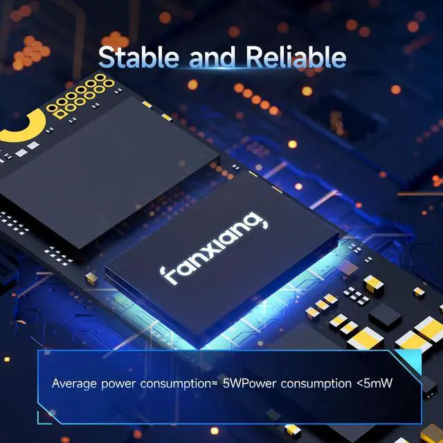 Alt view image 4 of 7 - Fanxiang S690Q 2TB SSD NVMe M.2 2280 PCIe Gen4 , Up to 5200MB/s, Internal Gaming SSD for PS5, 3D NAND QLC, SLC Cache Solid State Drive Upgrade Storage for PC/Laptops