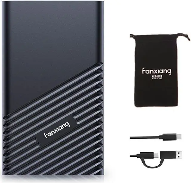 Main image of Fanxiang 4TB External SSD Portable, Up to 2050MB/s, External Solid State Drive External Hard Drive, USB 3.2 Gen2 Type-C SSD for iPhone 15/Pro/PC/Laptops/Creators/Gaming ,with Carrying Bag