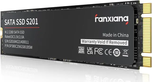 Main image of Fanxiang SSD 2TB  M.2 2280 SATA Internal Solid State Drive, NGFF SATA III SSD Drive , Up to 550MB/s 6Gb/s,3D Nand TLC , Compatible with Laptop and PC Desktop