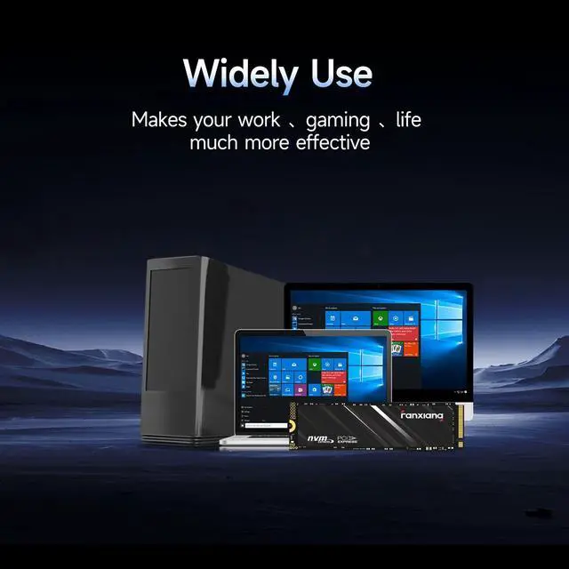 Alt view image 6 of 7 - Fanxiang 4TB NVMe M.2 SSD PCle Gen 3.0x4 SSD Drive, 2280 Internal Solid State Drive, SLC Cache 3D NAND, Up to 3200MB/s for Laptop / PC / Desktops S501Q