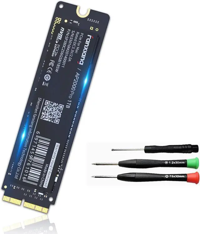 Alt view image 7 of 7 - Fanxiang 512GB  MAC SSD NVMe PCIe Gen3x4 3D NAND TLC Read Up to 3500MB/s Compatible with Apple MacBook Air (2013-2015, 2017), MacBook Pro (2013-2015), iMac (2013-2017), Mac Pro (2013), Mac Mini (2014)