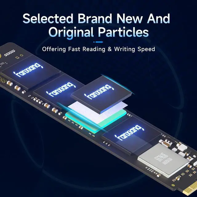 Alt view image 3 of 6 - Fanxiang 2TB MAC SSD NVMe PCIe Gen3x4 3D NAND TLC Read Up to 3500MB/s Compatible with Apple MacBook Air (2013-2015, 2017), MacBook Pro (2013-2015), iMac (2013-2017), Mac Pro (2013), Mac Mini (2014)