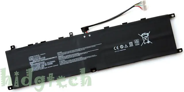 Alt view image 3 of 6 - NEW BTY-M57 Laptop Battery for MSIGP66 GP76 MS-17K3 MS-1543/17K3 Leopard 10UE 10UG 10UH 11UG 11UH 11UG-018 12UGS-419 Series 4ICP6/35/140