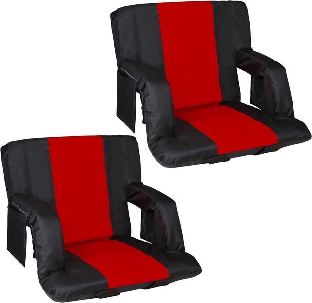Stadium Seat For Bleachers With Back Support And Wide Padded