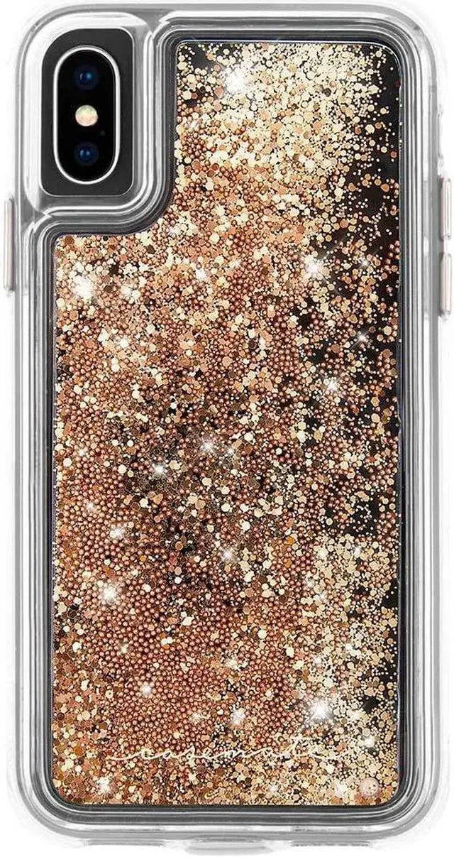 Alt view image 8 of 14 - Case-Mate Waterfall Case for iPhone X / Xs - Gold