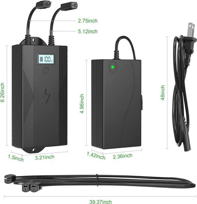 Alt view image 3 of 7 - Battery Pack for Reclining Furniture with Charger, 2500mAh Recliner Battery Pack Rechargeable for Power Recliner, Lift Chair and Couch, Fit Okin-Limoss-Berkline with LED Display