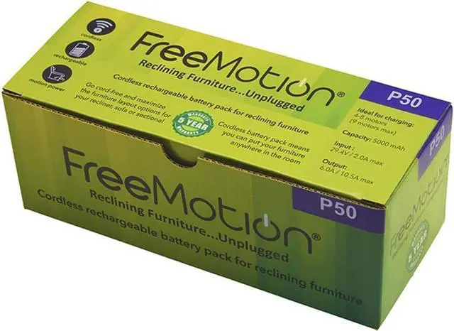 Main image of 5000 mAh Battery Power Recliner Rechargeable Battery Pack, for Sofa Battery, Sectional Battery, Furniture Battery, with Power Supply