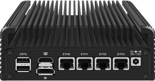 Main image of CWWK Firewall Mini PC Intel N Series N100,DDR5 8G RAM 128G NVMe SSD,4 x 2.5GbE i226V LAN,Micro Router Appliance,AES-NI,OPNsense