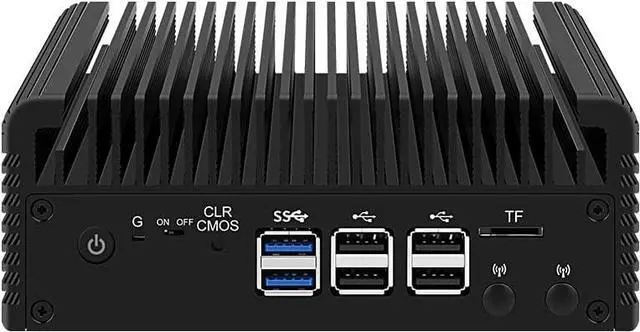 Alt view image 2 of 7 - CWWK Firewall Mini PC Intel N Series N100,DDR5 8G RAM 128G NVMe SSD,4 x 2.5GbE i226V LAN,Micro Router Appliance,AES-NI,OPNsense