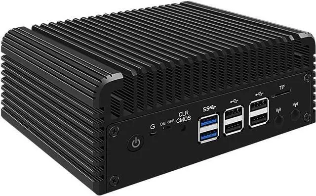 Alt view image 3 of 7 - CWWK Firewall Mini PC Intel N Series N100,DDR5 8G RAM 128G NVMe SSD,4 x 2.5GbE i226V LAN,Micro Router Appliance,AES-NI,OPNsense