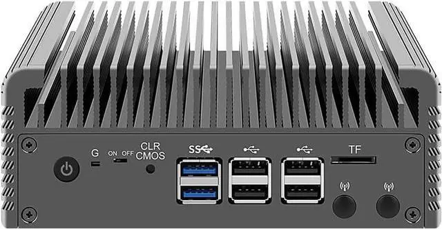 Alt view image 6 of 7 - CWWK Firewall Mini PC Intel N Series N100,DDR5 8G RAM 128G NVMe SSD,4 x 2.5GbE i226V LAN,Micro Router Appliance,AES-NI,OPNsense