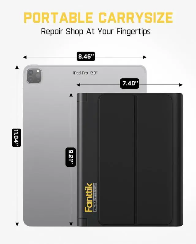 Alt view image 5 of 7 - Electric Screwdriver Kit, Precision Screwdriver Set, 64 Magnetic Bits, 12 Types Fix Tools, 0.05/0.2 N.m, Repair Tool for Phone Laptop Watch Electronics - E1 NEX Workstation