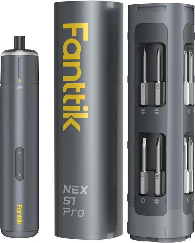 HOTO Electric Screwdriver Set, 3.6V Rechargeable Screwdriver Set With 12 S2-Steel Bits, Cordless Power Screwdriver With LED Light, All-in-One Design