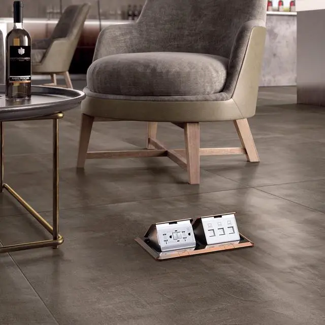 Alt view image 6 of 7 - Pop Up Floor Electrical Outlet with 20 Amp Stainless Steel GFCI Tamper Receptacle Outlet, Silver
