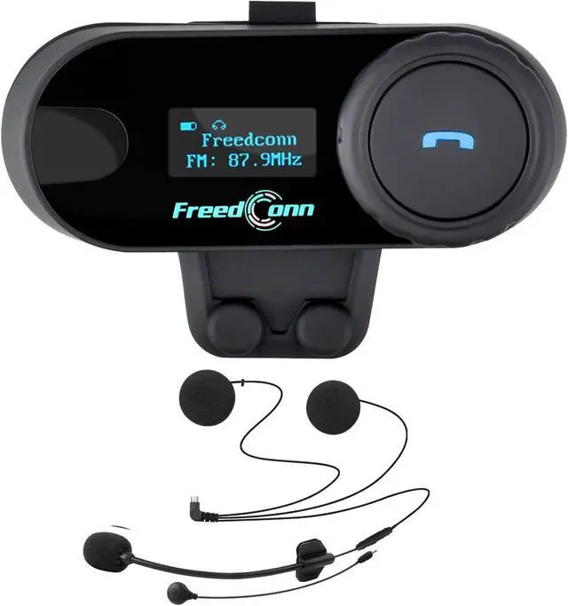Main image of Motorcycle Helmet Bluetooth Intercom Kit, TCOM-SC Motorbike Helmet Intercom Interphone Headset, for 2 or 3 Riders, LCD Screen/FM Radio/Mobile phone/MP3/GPS Connective/Range 800m(1 Pack)