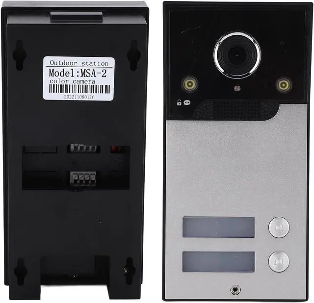 Alt view image 5 of 7 - 7in TFT LCD Door Entry System, 2 Indoor Screen Intercom Systems for Home, Video Doorbell with Monitor Wireless, 120° Wide Angle for Home Apartment (US Plug), Genericnwfd4tgx13-13