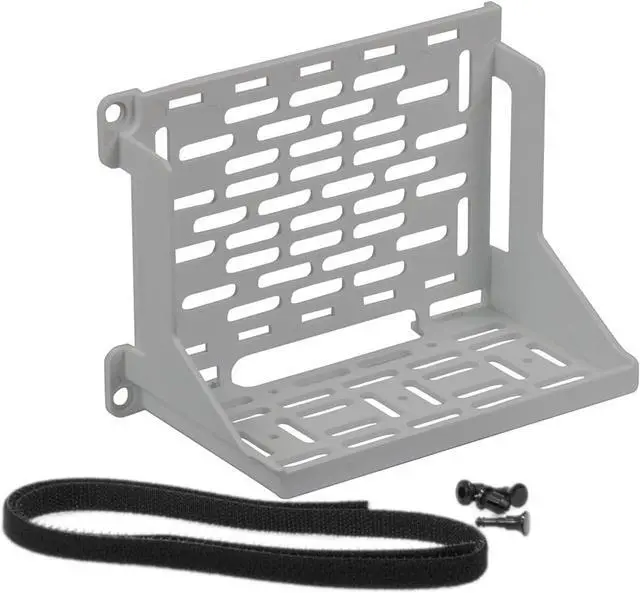 Alt view image 5 of 7 - Media Enclosure Power Strip, Half Width for Power Strip Media Cabinet, Power Strip to Optimize Cable Management & AC1060 Shelf Mounting Bracket, White