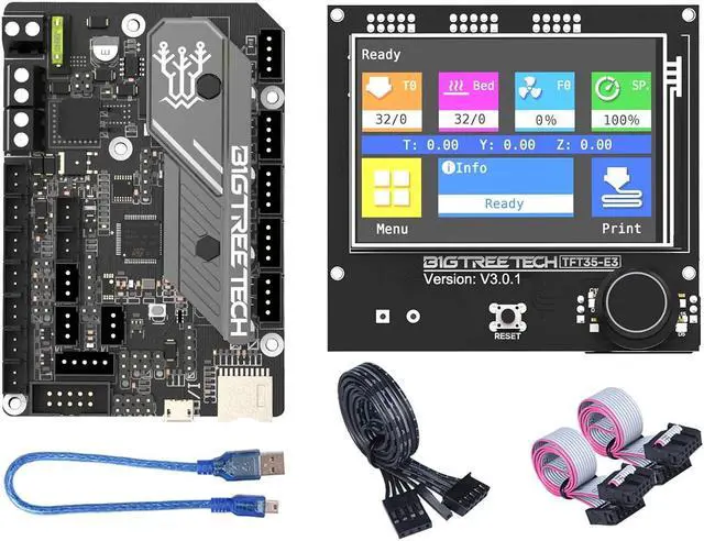Main image of SKR Mini E3 V3.0 Motherboard + TFT35 E3 V3.0.1 Touch Screen Upgrade Kit for Ender-3 Ender-3 Pro 3D Printers, BTT 32-bit Silent Main Board Onboard TMC2209, Support Marlin/Klipper