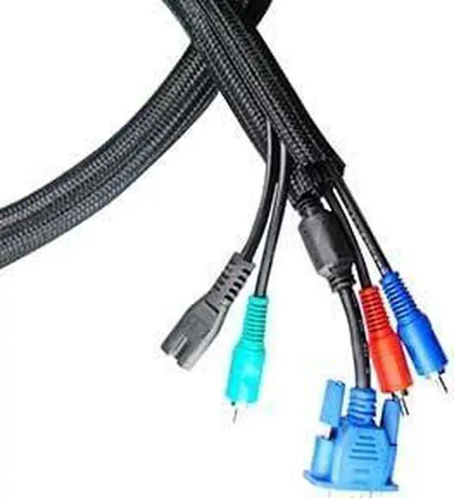 Alt view image 2 of 4 - Cable Management and Organizer Cover - Self Closing Cord Sleeve 1" (25.4mm) x 50Ft (15.24m)