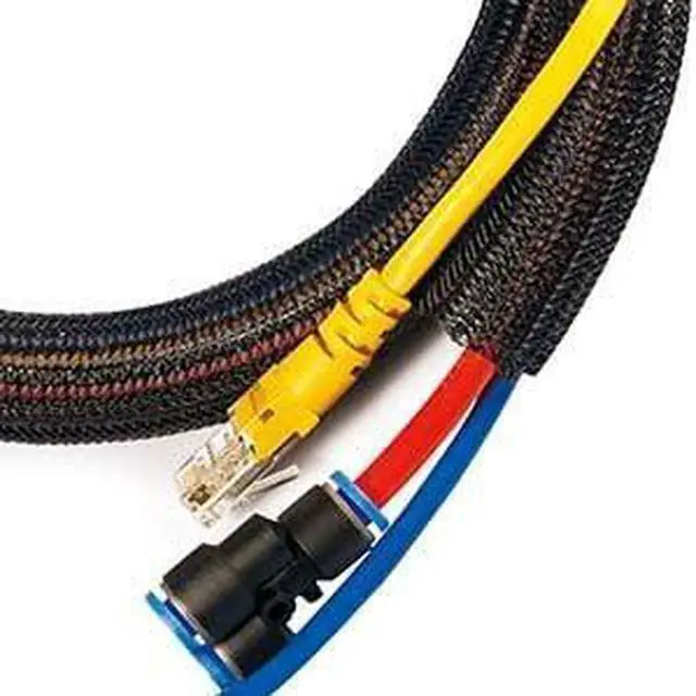 Alt view image 3 of 4 - Cable Management and Organizer Cover - Self Closing Cord Sleeve 1" (25.4mm) x 50Ft (15.24m)