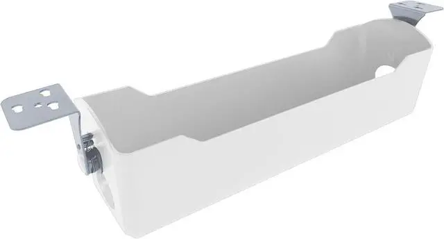 Main image of Cable Management Tray - Under Desk Cord & Wire Organizer - Ideal for Home Office Sit Stand Desks - Fits Adjustable Electric Standing Desk 48x30, 60x30, 60x24, 72x30 - Easy Assembly (White)