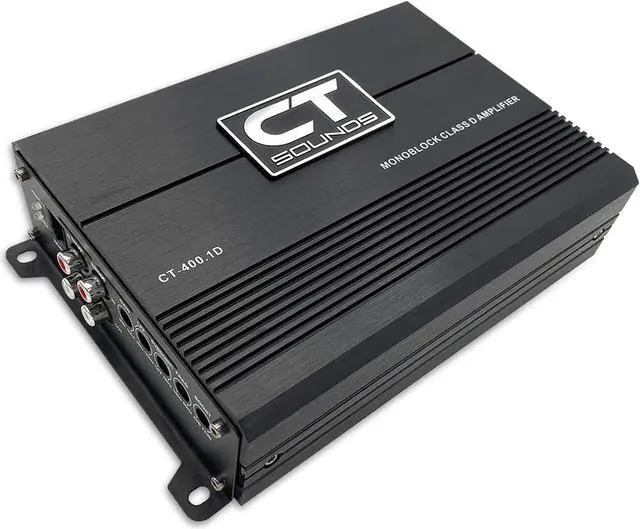Alt view image 3 of 6 - CT-400.1D Compact Class D Car Audio Monoblock Amplifier, 400 Watts RMS