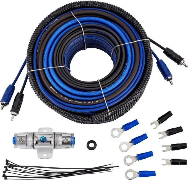 Main image of Dual 1/0 Gauge Amp Wiring Kit | Amp Kit with 4 Amplifier Installation Wiring True Spec and Soft Touch Wire | 4 Gauge Wire, 1/0 Gauge Amp Kit, Amplifier Wiring Kit, Sub Wiring Kit