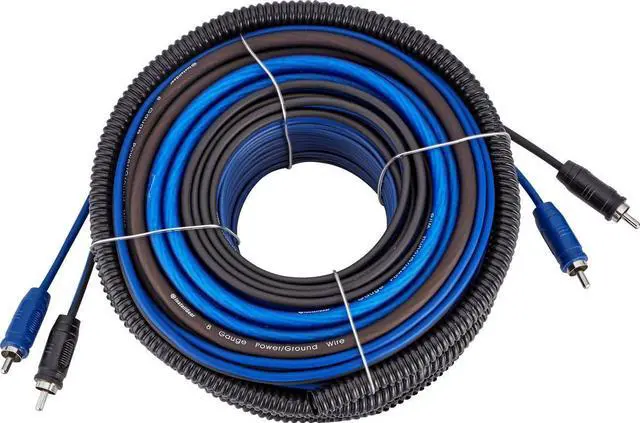 Alt view image 2 of 7 - Dual 1/0 Gauge Amp Wiring Kit | Amp Kit with 4 Amplifier Installation Wiring True Spec and Soft Touch Wire | 4 Gauge Wire, 1/0 Gauge Amp Kit, Amplifier Wiring Kit, Sub Wiring Kit