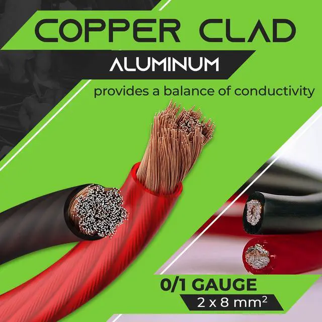 Alt view image 4 of 7 - 1/0 Gauge Wire (50ft - Red Translucent) Copper Clad Aluminum CCA - Primary Automotive Wire Power/Ground, Battery Cable, Car Audio Speaker, RV Trailer, Amp, Electrical 0ga AWG 50 Feet