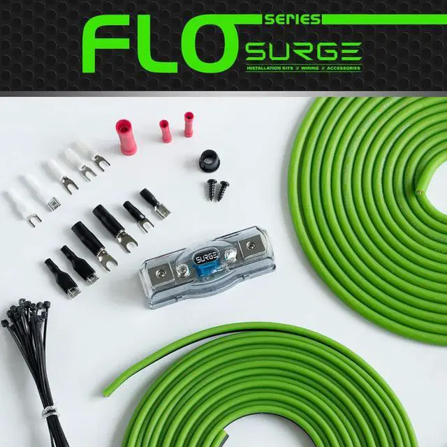 Alt view image 6 of 7 - Surge Series Amplifier Installation Wiring Kit - 4 Gauge Installer Amp Kit - True Spec AWG Amp Kit - 2000W 4 Gauge Wire w/ 100A mini-ANL Fuse Holder Car Audio Wiring Kit - Car Amplifier Installation