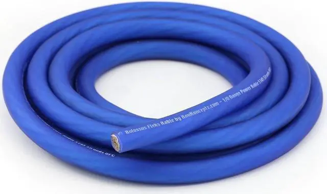 Alt view image 2 of 7 - Kolossus Flex Kable OFC 0 Gauge Power Wire Copper Cable Red (20 ft) 1/0 AWG