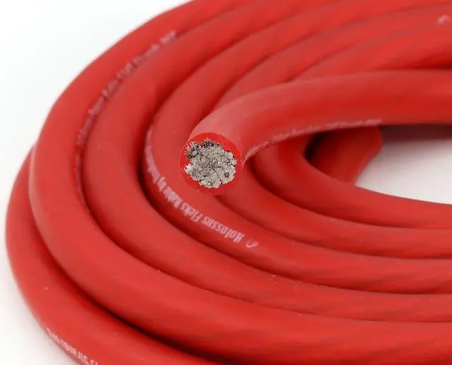Alt view image 4 of 7 - Kolossus Flex Kable OFC 0 Gauge Power Wire Copper Cable Red (20 ft) 1/0 AWG