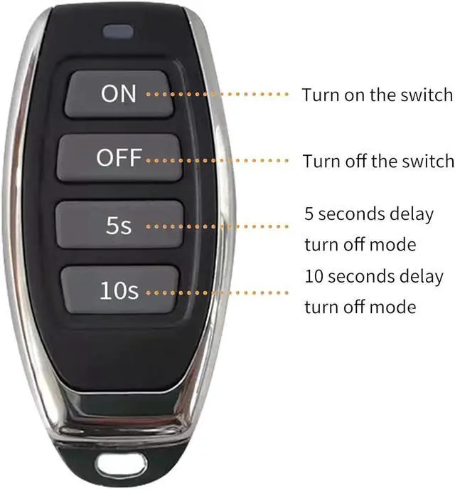 Alt view image 4 of 7 - 120v Automatic Vacuum Switch Wireless Remote Control Dust Collector Starter Outlet Switch (Battery Included)