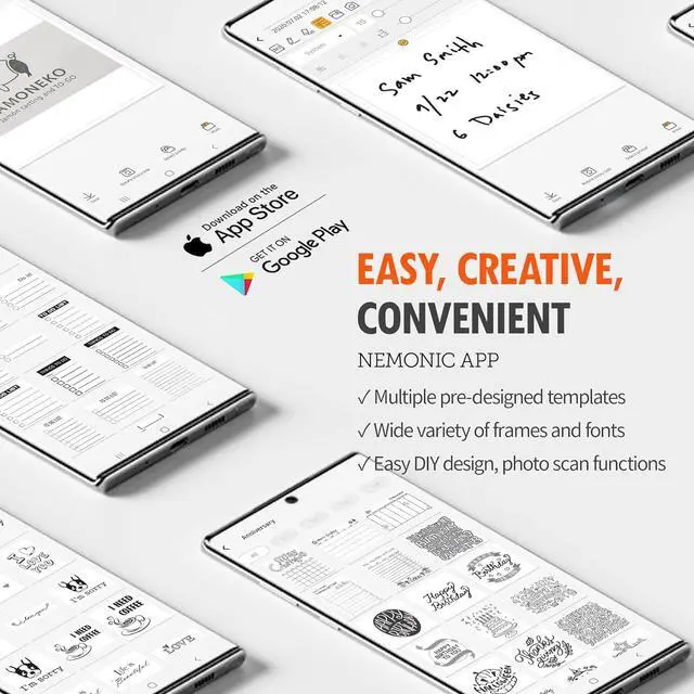 Alt view image 7 of 7 - Nemonic Label Printer | Inkless Bluetooth Thermal Label Printer for Small Business | Durable Shipping Label Maker & Portable Wireless