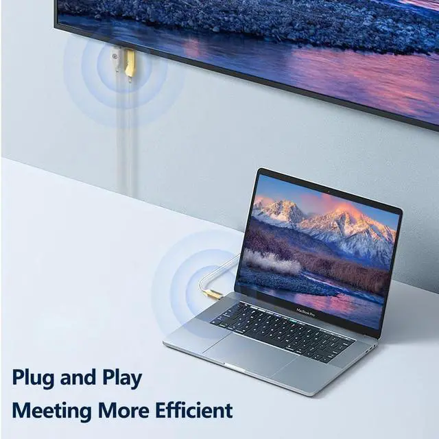 Alt view image 2 of 7 - Wireless HDMI Transmitter and Receiver - for Laptops, TV Box, PS4/5, Cameras to Project to TV/Projector/Monitor Plug and Play, 165FT/50M, Portable 1080P@60Hz Wireless HDMI Extender.