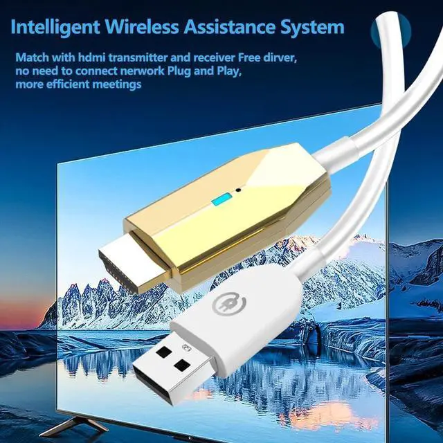 Alt view image 3 of 7 - Wireless HDMI Transmitter and Receiver - for Laptops, TV Box, PS4/5, Cameras to Project to TV/Projector/Monitor Plug and Play, 165FT/50M, Portable 1080P@60Hz Wireless HDMI Extender.