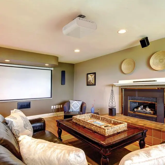 Alt view image 6 of 6 - P101W Universal Projector Ceiling Mount | Solid Steel Construction | Easy to Install | White