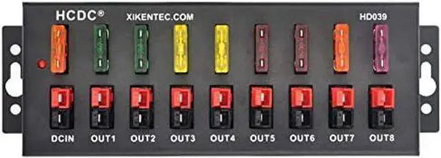 Main image of 1 in 8 Out 40Amp Connector Power Splitter Distributor Source Strip Module
