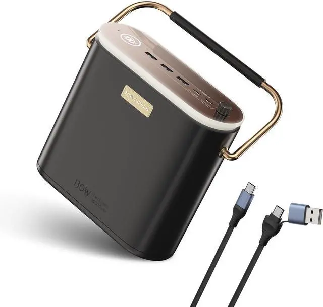Main image of 80,000mAh Power Bank 130W Portable Power Station with Digital Display, Lighting, USB C 5-Port Support Solar Recharge for Outdoor Camping,Laptop,Emergency Backup(296Wh)