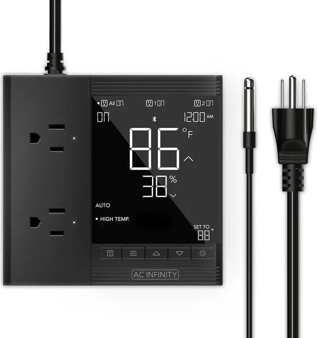 Main image of Controller 75, Smart Outlet Controller, with Temperature, Humidity, Timer, Cycle, Schedule Controls, Desktop Digital Thermostat for Heat Mat, Seedling Germination, and Propagation