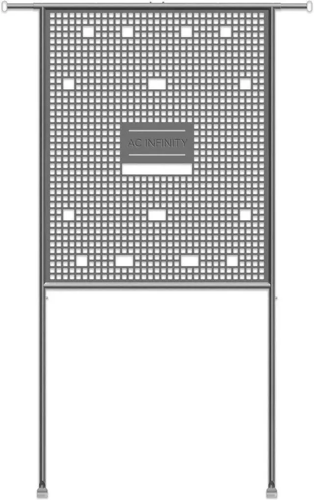Main image of Gear Board, Grow Tent Equipment Board with Cable Management Slots, Steel Wall Organizer Mounts Clip Fans, Controllers, LED Drivers, and Ballasts in 5x5 Grow Tents or Smaller
