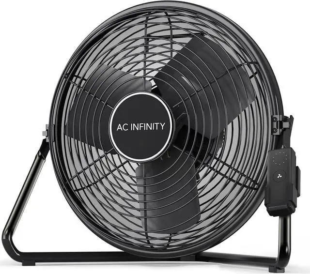 Main image of CLOUDLIFT S14, Industrial Wall Fan 14 with Wireless 10-Speed Controller, EC-Motor High-Velocity Shop Fan Floor Stand or Wall Mount, for Hydroponics, Greenhouses, Workshop Circulation