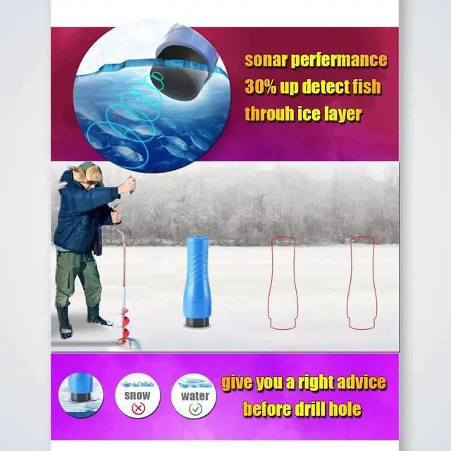 Alt view image 6 of 7 - Small Portable Fish Finder Kayak Sonar Handheld Fish Finders Ice Fishing Castable Depth Finder Boat Fisherman Gifts
