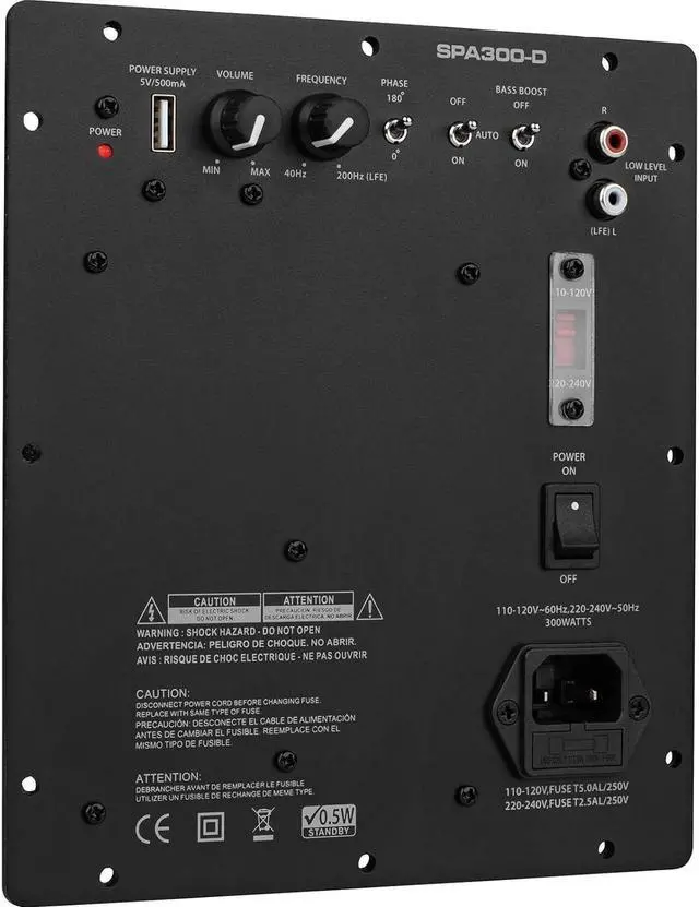Main image of SPA300-D 300 Watt Class-D Subwoofer Plate Amplifier